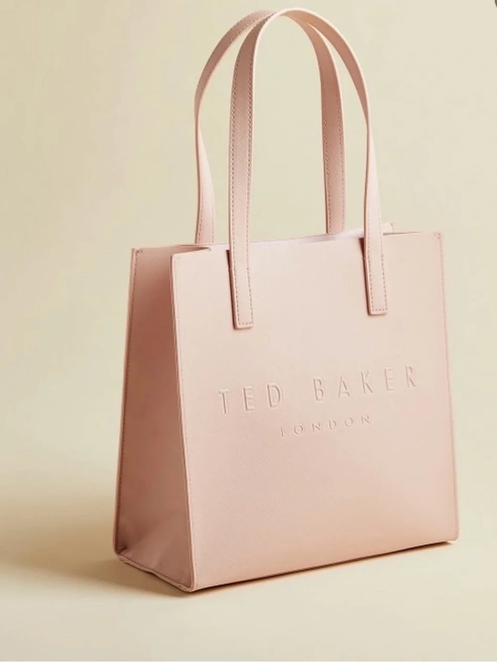 Ted Baker Crosshatch small Leather Tote Bag NWT